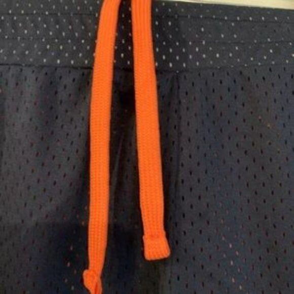 Auburn Tigers AU Womens Mesh Drawstring Shorts L Black & Orange NCAA Colosseum N - Picture 4 of 8